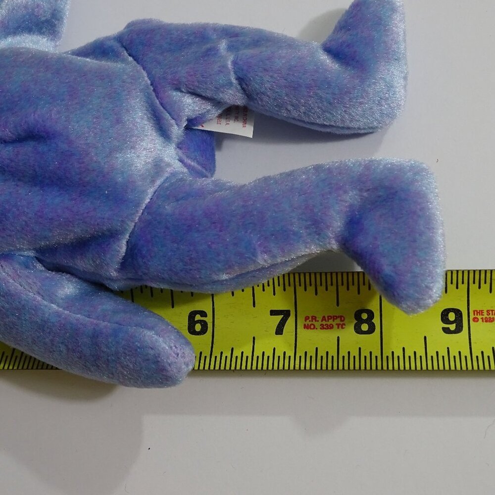 Vintage Ty Beanie Baby Clubby II 1999 Plush Bear Blue Tie-Dye 8.5 In NO Hang Tag - Picture 6 of 7